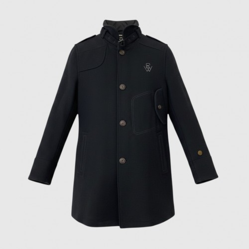Ανδρικό Μακρύ Παλτό Military Style – Μαύρο / Pre-Owned